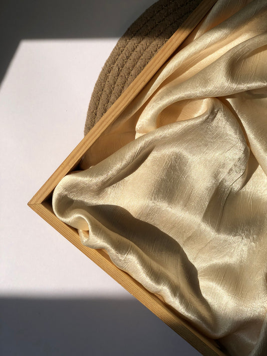 Marble Satin - Golden Brown